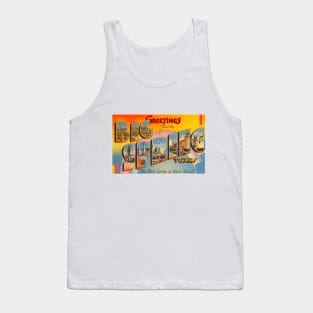 Greetings from Big Spring Texas - Vintage Large Letter Postcard Tank Top